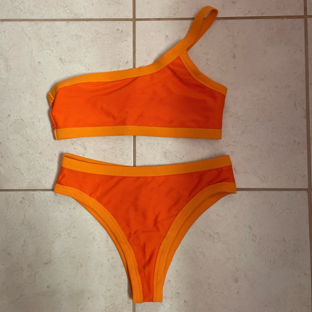 NWOT orange bikini set